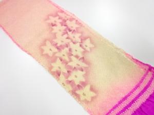 正絹　振袖用　絞り　帯揚げ